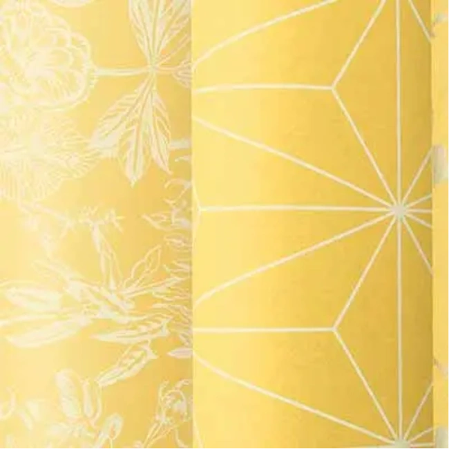 Vibrant Yellow Wallpaper Design