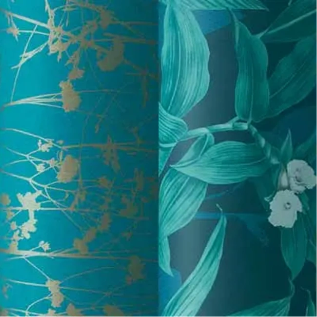 Stylish Teal Wallpaper Design