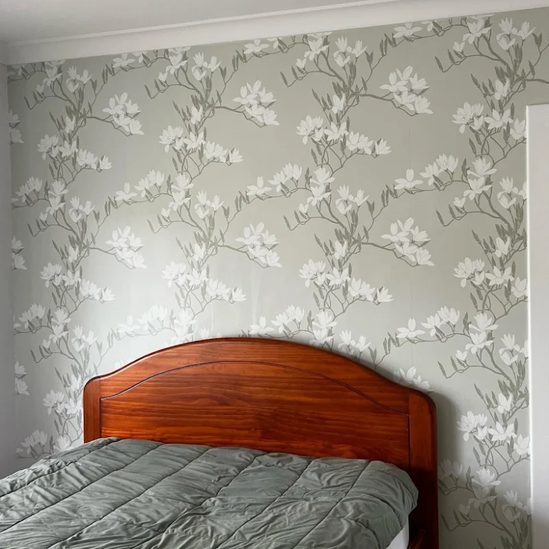 Trendy bedroom wallpaper design Dubai